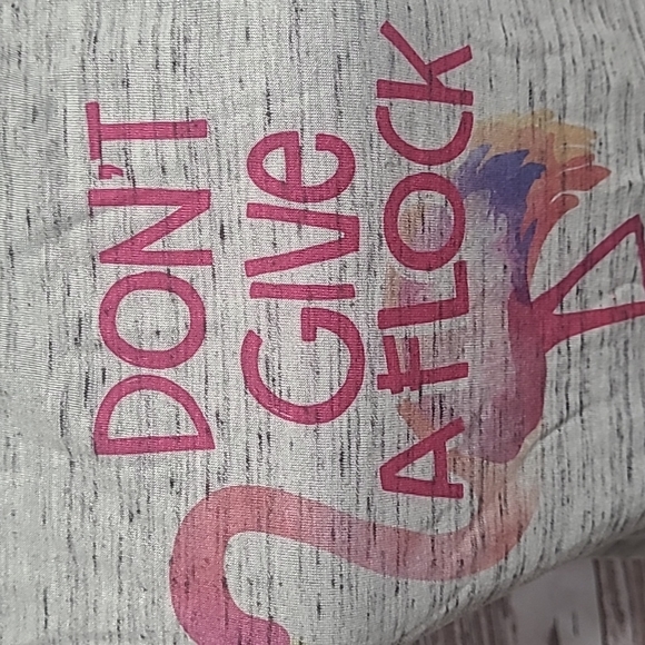 Don't Give a Flock Flamingo tank Medium - Picture 4 of 4